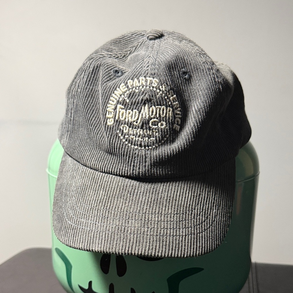 Ford Dark Gray Corduroy Strapback with Logo